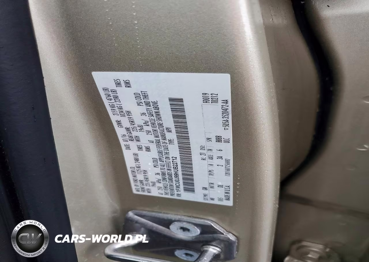 2017 Ford Escape Titanium VIN:1FMCU0J99HUB22712 - 12
