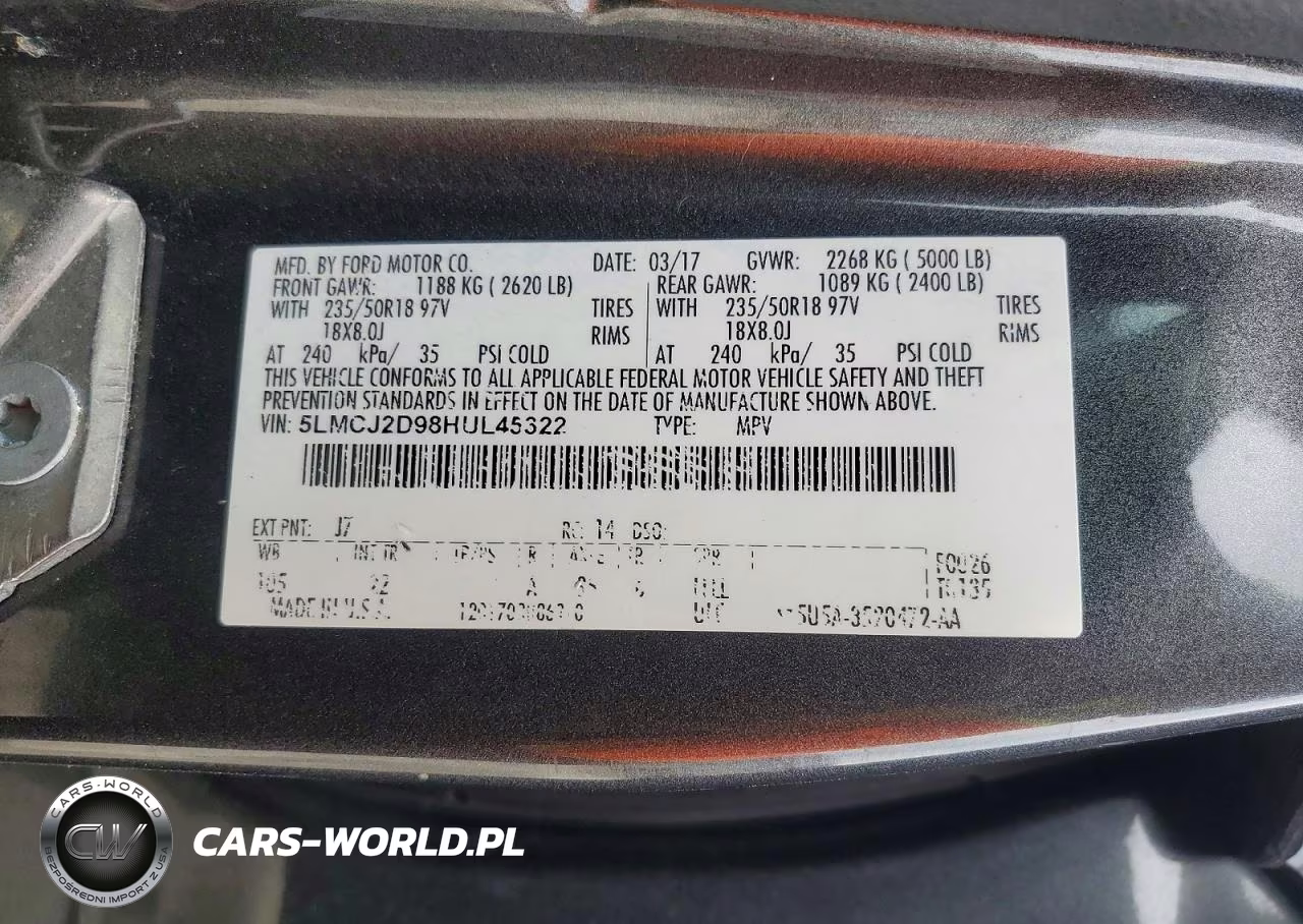 2017 Lincoln Mkc Select VIN:5LMCJ2D98HUL45322 - 14