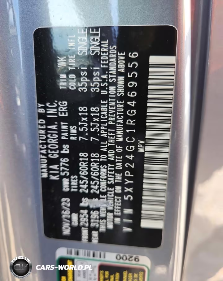 2024 Kia Telluride Lx VIN:5XYP24GC1RG469556 - 14