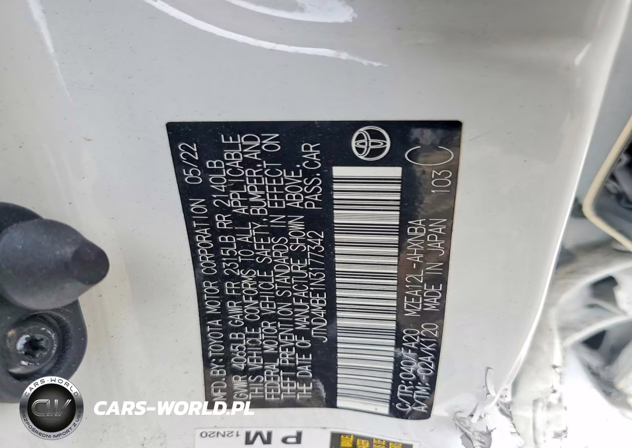 2022 Toyota Corolla Hatchback Se Nightshade Edition VIN:JTND4MBE1N3177342 - 12