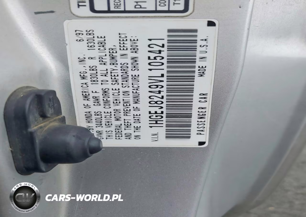 1997 Honda Civic Ex VIN:1HGEJ8249VL105421 - 13