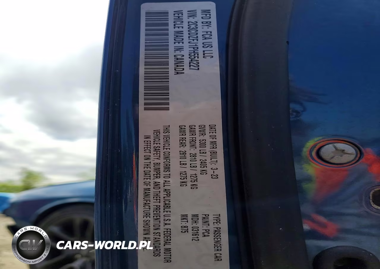 2023 Dodge Challenger R VIN:2C3CDZFJ1PH554227 - 13