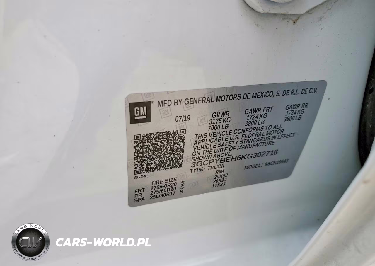 2019 Chevrolet Silverado K1500 Custom VIN:3GCPYBEH6KG302716 - 12