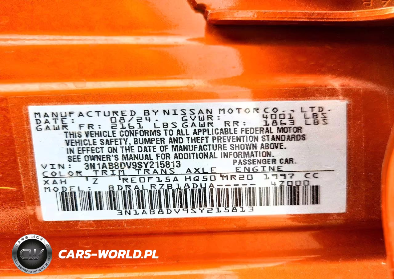 2025 Nissan Sentra VIN:3N1AB8DV9SY215813 - 12