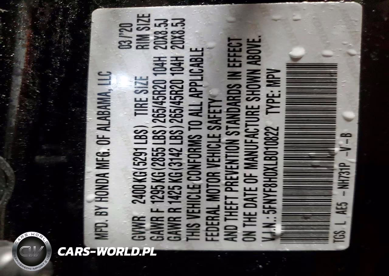 2020 Honda Passport Elite VIN:5FNYF8H0XLB010822 - 13