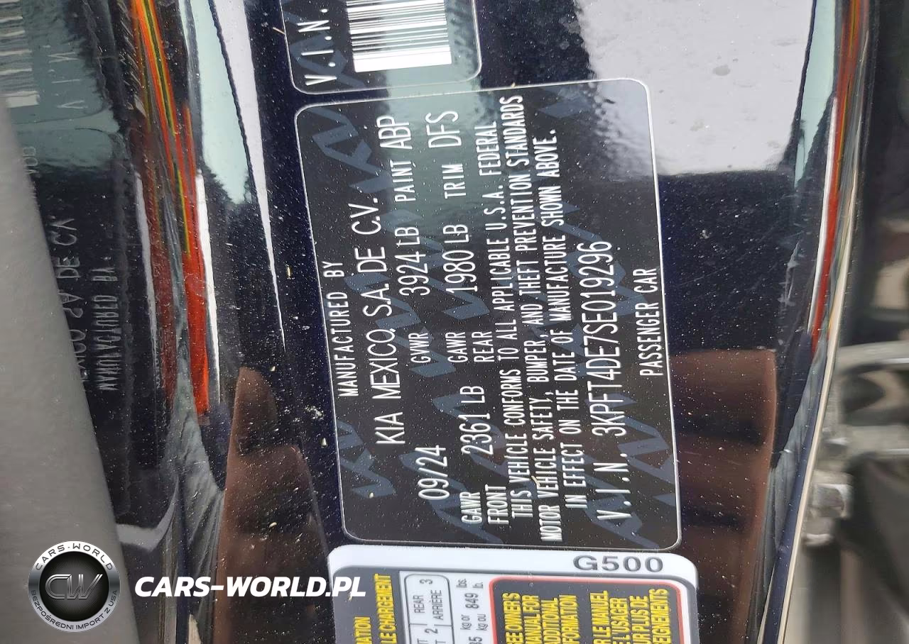 2025 Kia K4 Lxs VIN:3KPFT4DE7SE019296 - 12