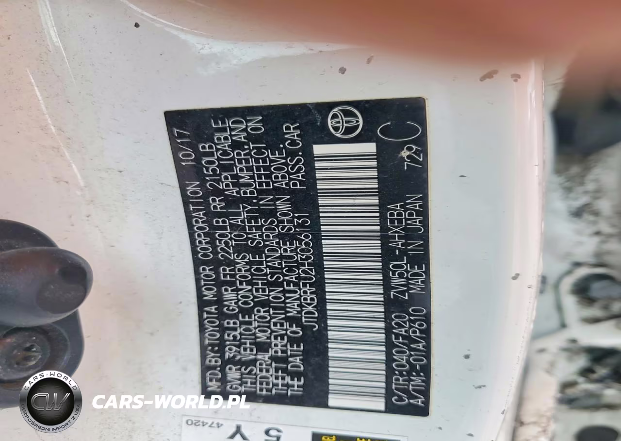 2017 Toyota Prius Two VIN:JTDKBRFU2H3056131 - 12
