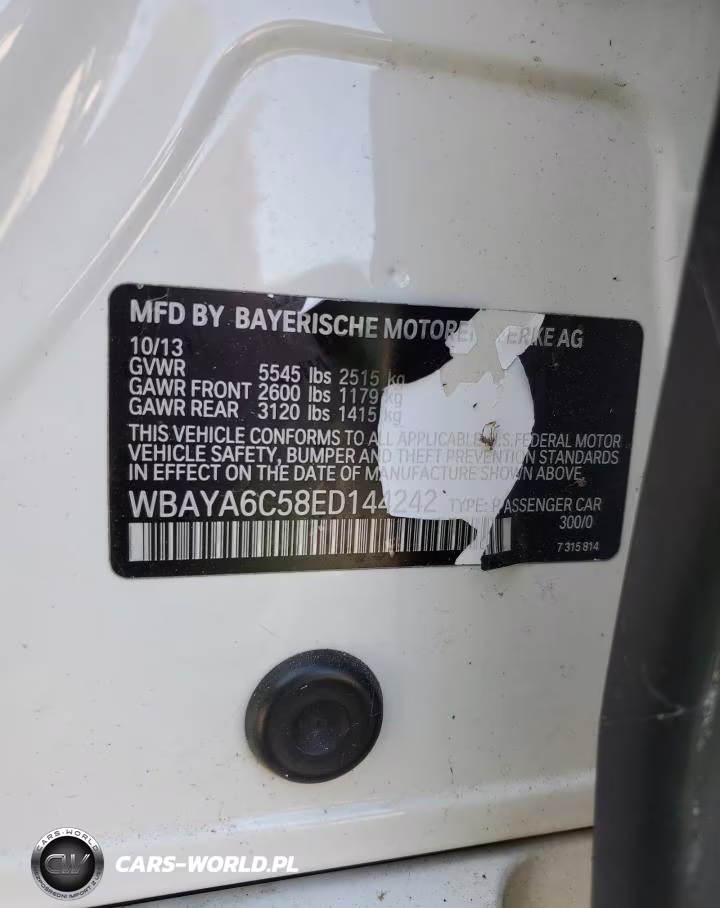 2014 BMW 740 I VIN:WBAYA6C58ED144242 - 13