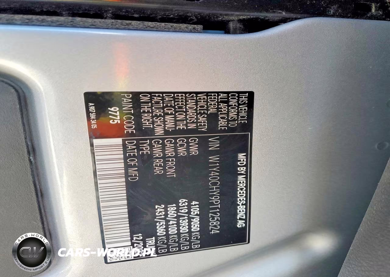 2023 Mercedes Benz Sprinter 2500 Delivery Van VIN:W1Y40CHY9PT125824 - 12