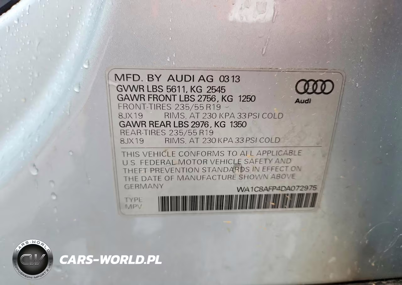 2013 Audi Q5 Premium Hybrid VIN:WA1C8AFP4DA072975 - 13