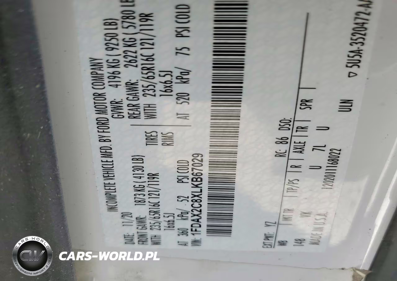 2021 Ford Transit VIN:1FDAX2C8XLKB67029 - 13