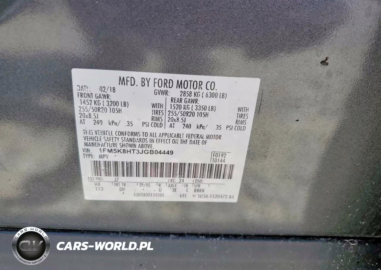 2018 Ford Explorer Platinum VIN:1FM5K8HT3JGB04449 - 13