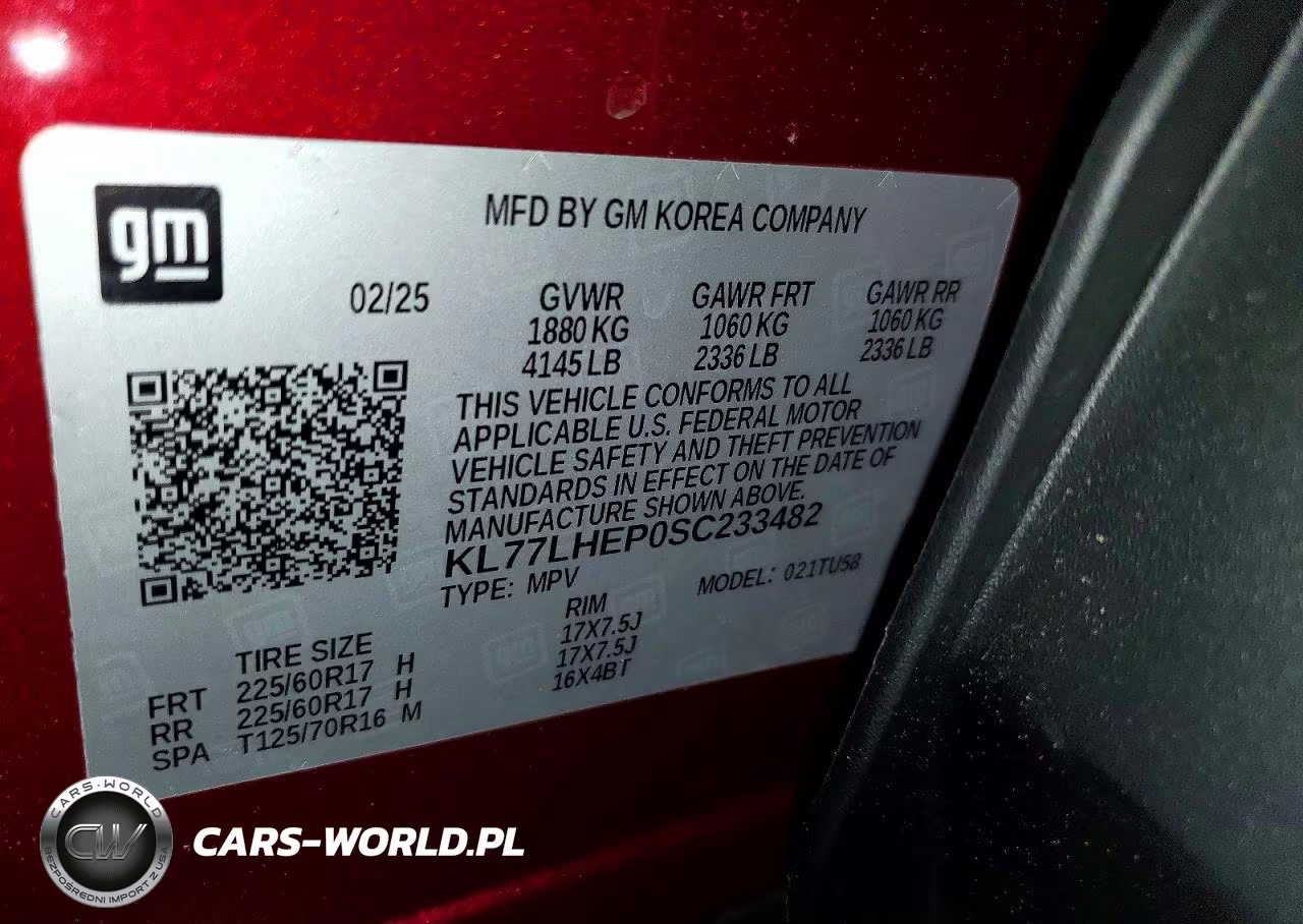 2025 Chevrolet Trax 1Lt VIN:KL77LHEP0SC233482 - 13