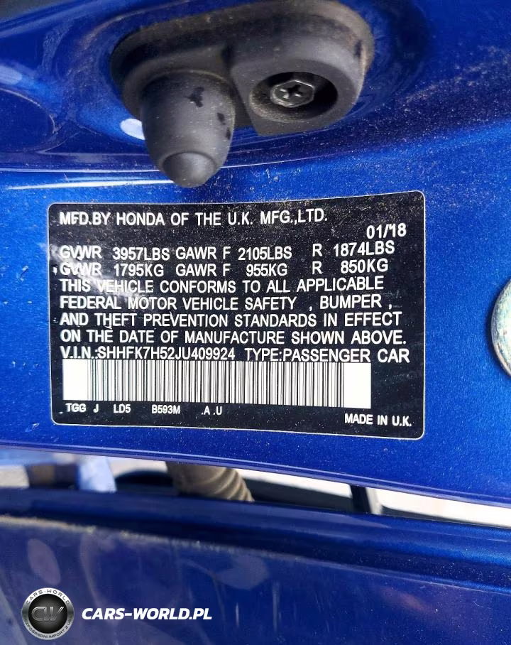 2018 Honda Civic Ex VIN:SHHFK7H52JU409924 - 12