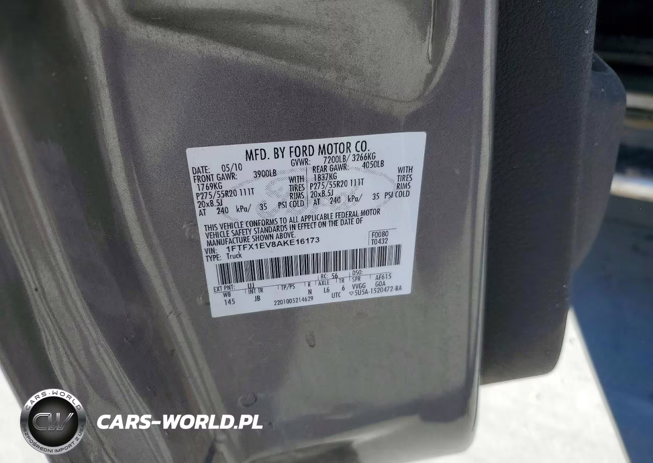 2010 Ford F150 Super Cab VIN:1FTFX1EV8AKE16173 - 12