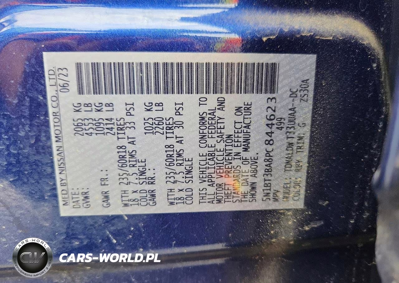 2023 Nissan Rogue Sv VIN:5N1BT3BA8PC844623 - 13