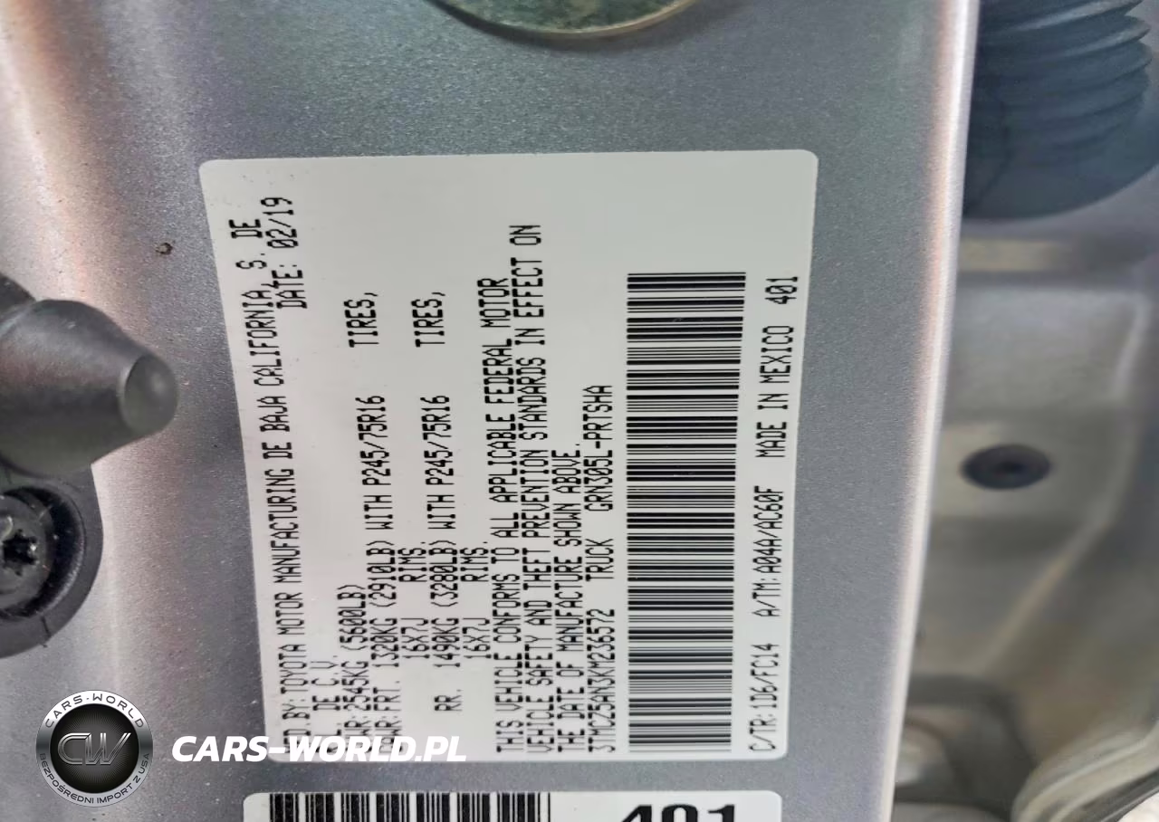 2019 Toyota Tacoma Sr5 V6 VIN:3TMCZ5AN3KM236572 - 12