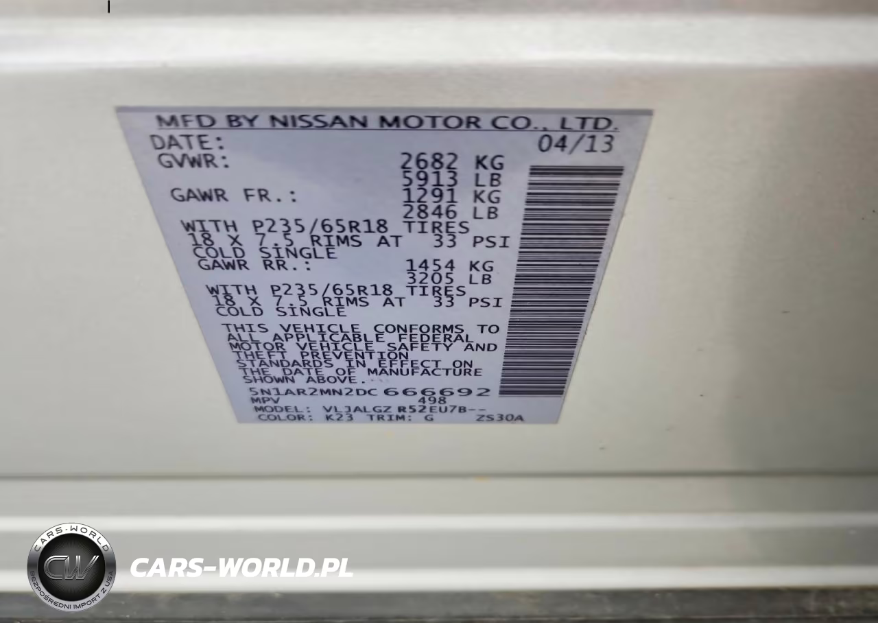 2013 Nissan Pathfinder S VIN:5N1AR2MN2DC666692 - 12