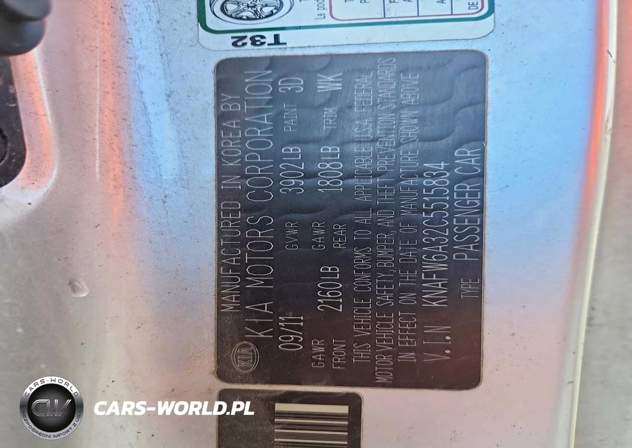 2012 Kia Forte Sx VIN:KNAFW6A32C5515834 - 12