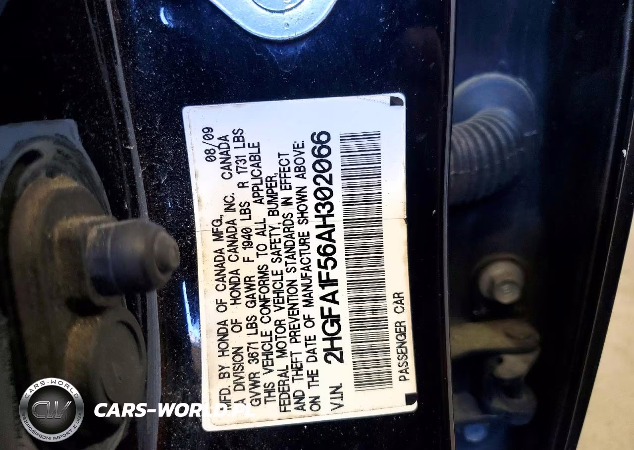 2010 Honda Civic Lx VIN:2HGFA1F56AH302066 - 12