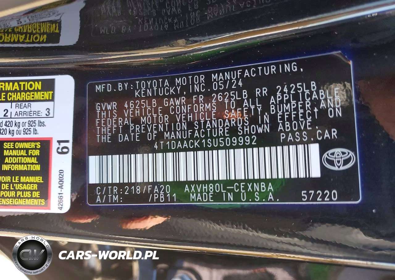 2025 Toyota Camry Le VIN:4T1DAACK1SU509992 - 12