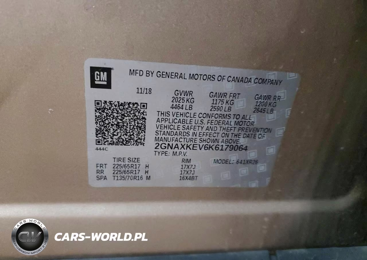 2019 Chevrolet Equinox Lt VIN:2GNAXKEV6K6179064 - 13