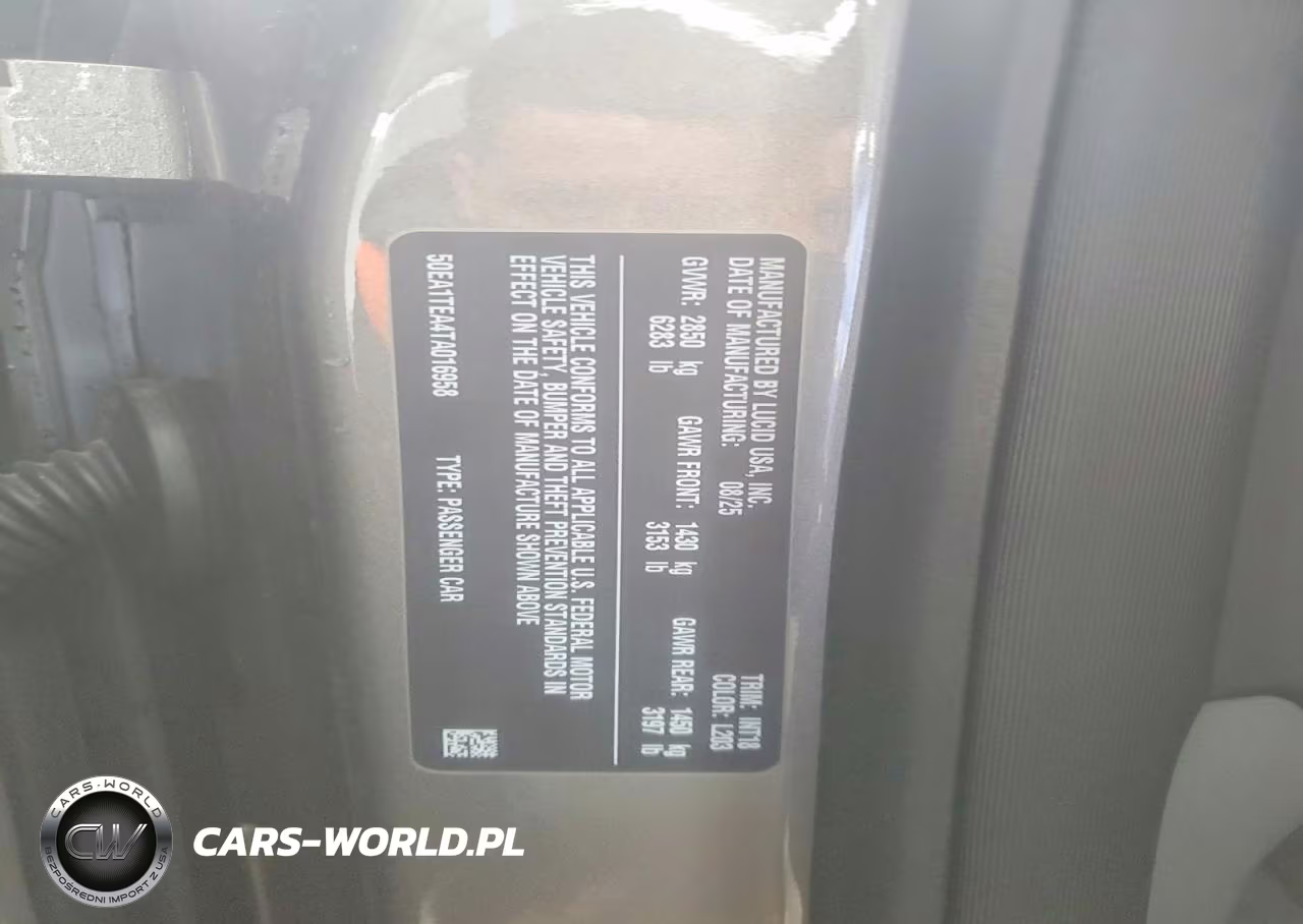 2026 Lucid Motors Air Touring VIN:50EA1TEA4TA016958 - 13