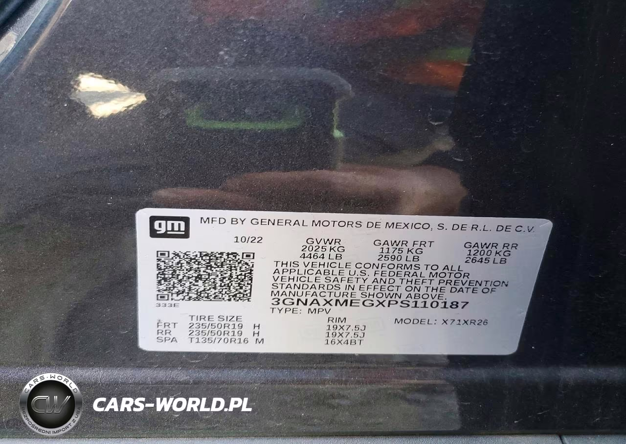 2023 Chevrolet Equinox Rs VIN:3GNAXMEGXPS110187 - 13