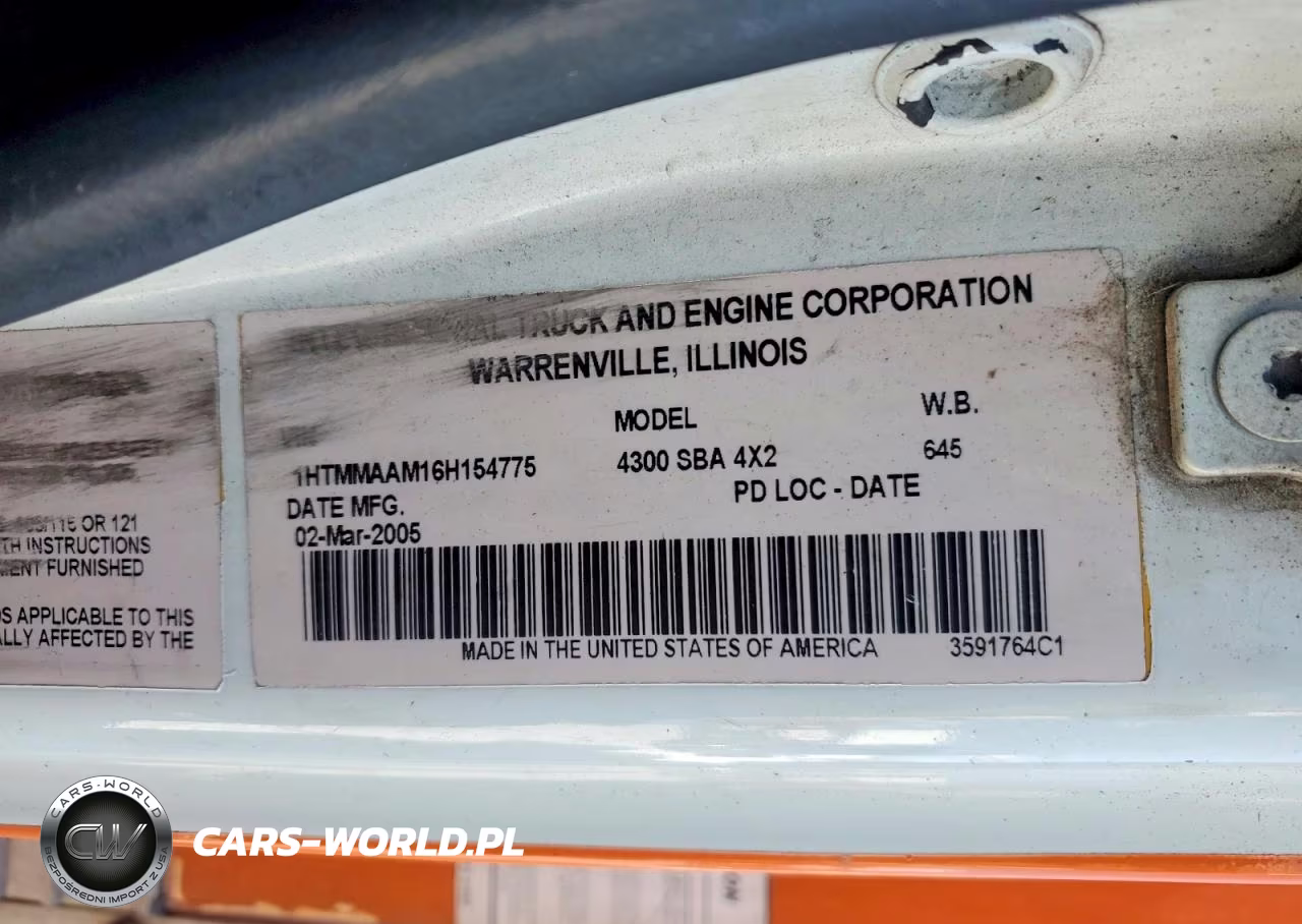 2006 International 4300 Box Truck VIN:1HTMMAAM16H154775 - 10
