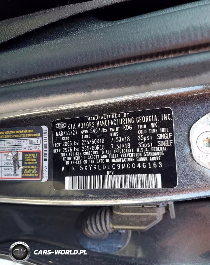 2021 Kia Sorento S VIN:5XYRLDLC9MG046163 - 14