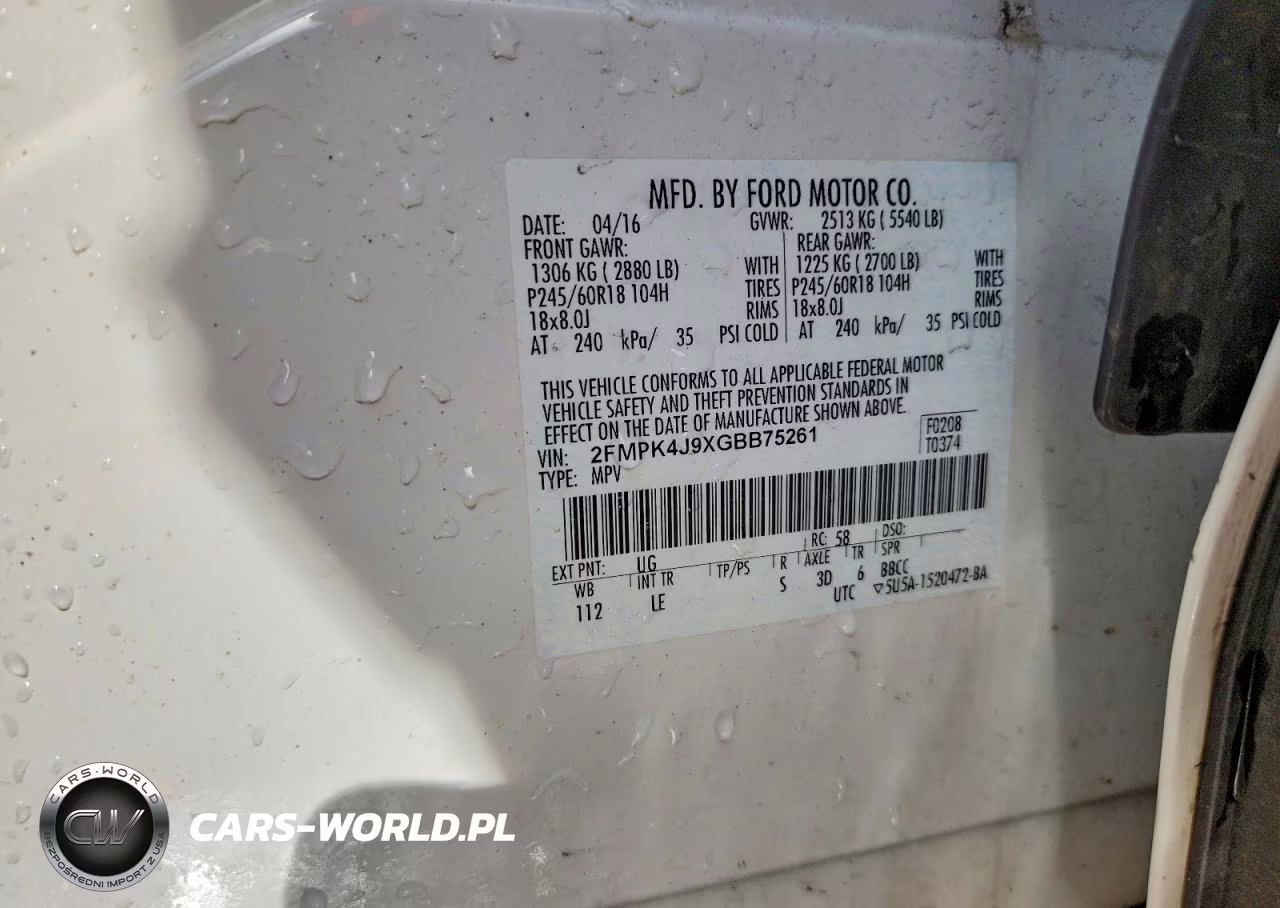 2016 Ford Edge Sel VIN:2FMPK4J9XGBB75261 - 13
