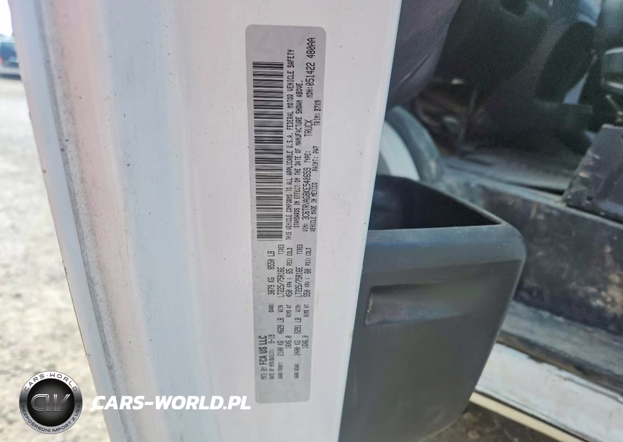 2019 Ram Promaster 1500 Delivery Van VIN:3C6TRVAG8KE540659 - 12