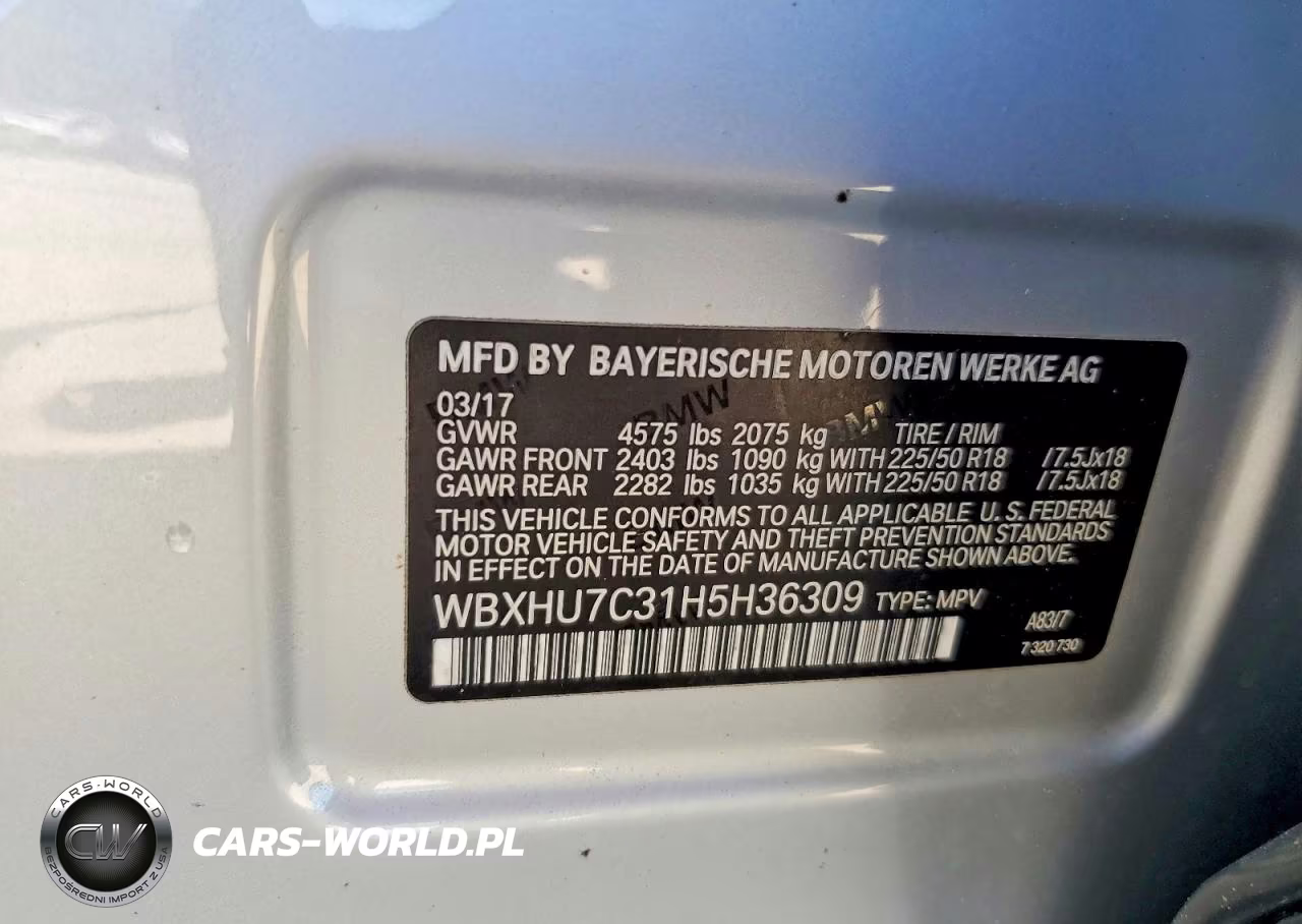 2017 BMW X1 Sdrive28I VIN:WBXHU7C31H5H36309 - 13