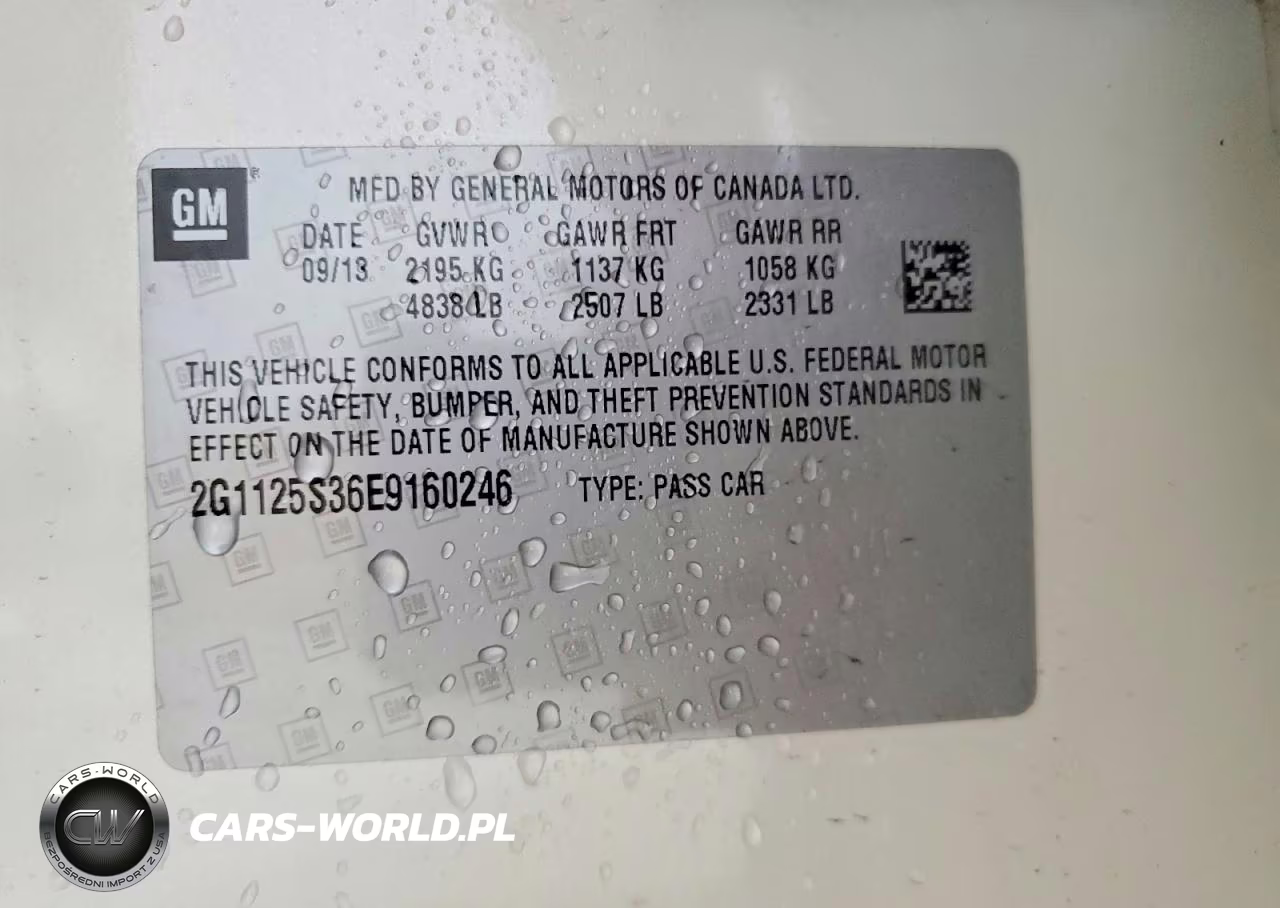 2014 Chevrolet Impala Lt VIN:2G1125S36E9160246 - 12