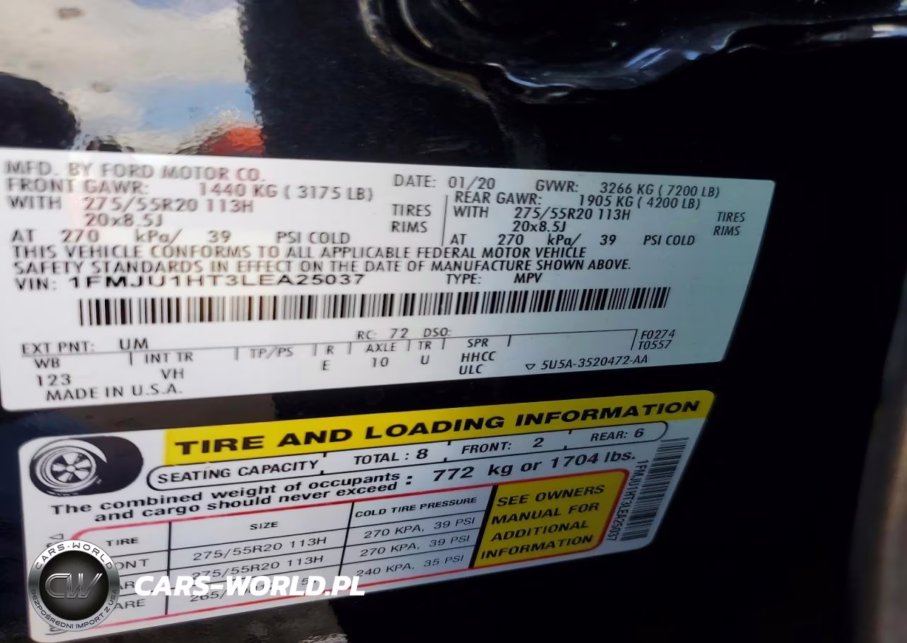 2020 Ford Expedition Xlt VIN:1FMJU1HT3LEA25037 - 13