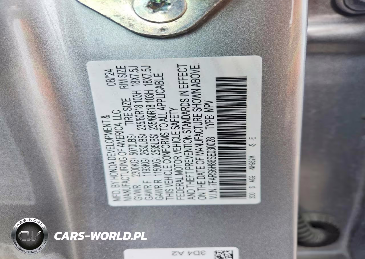 2025 Honda Cr-V Sport-L VIN:7FARS6H86SE030028 - 13