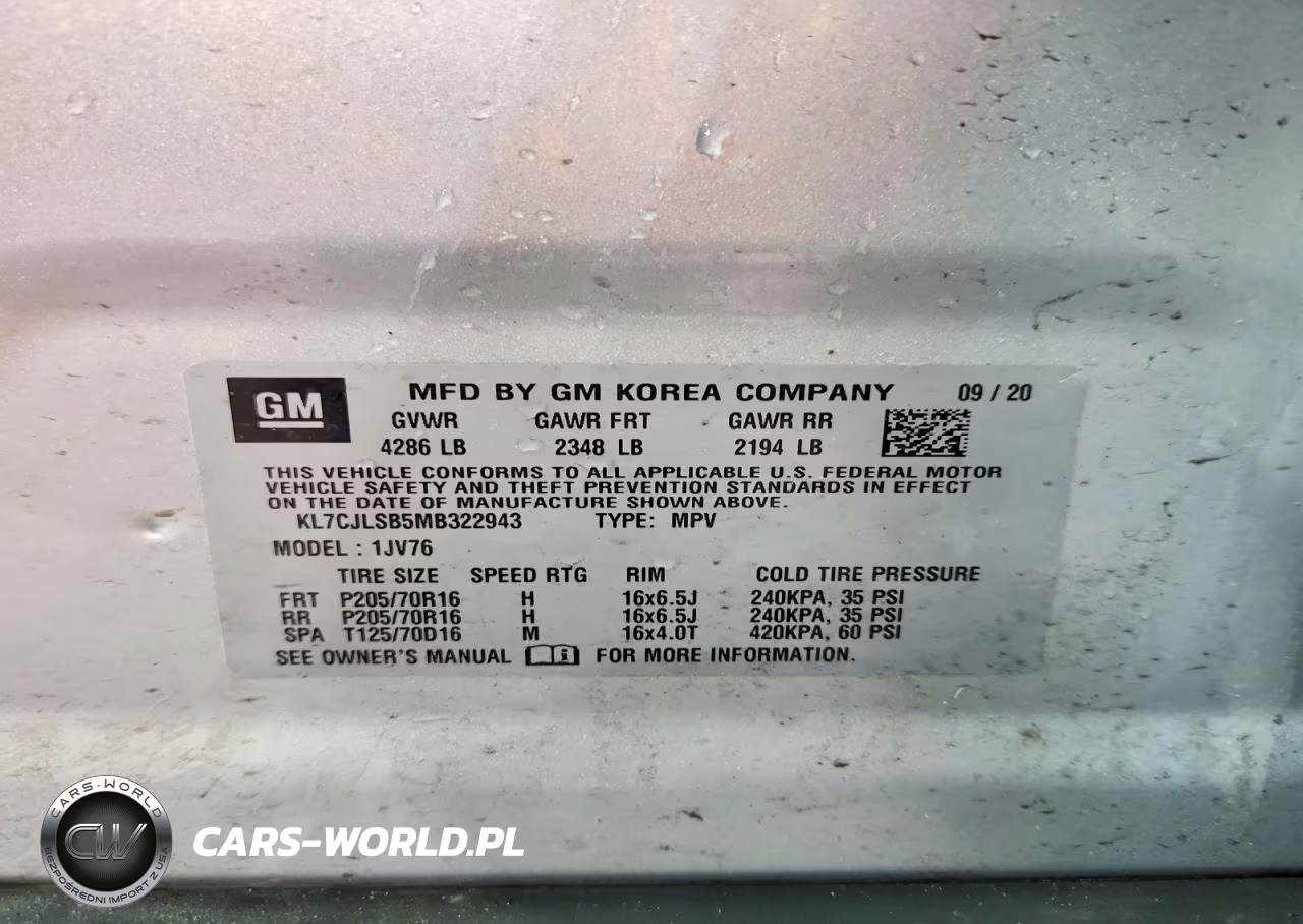 2021 Chevrolet Trax 1Lt VIN:KL7CJLSB5MB322943 - 13