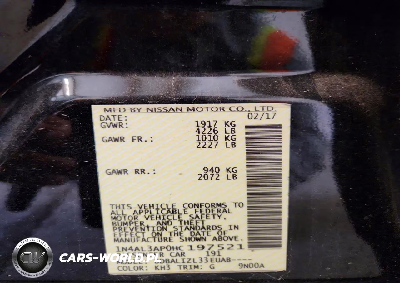 2017 Nissan Altima 2.5 Sv VIN:1N4AL3AP0HC197521 - 12
