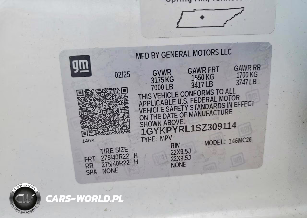 2025 Cadillac Lyriq Sport VIN:1GYKPYRL1SZ309114 - 14