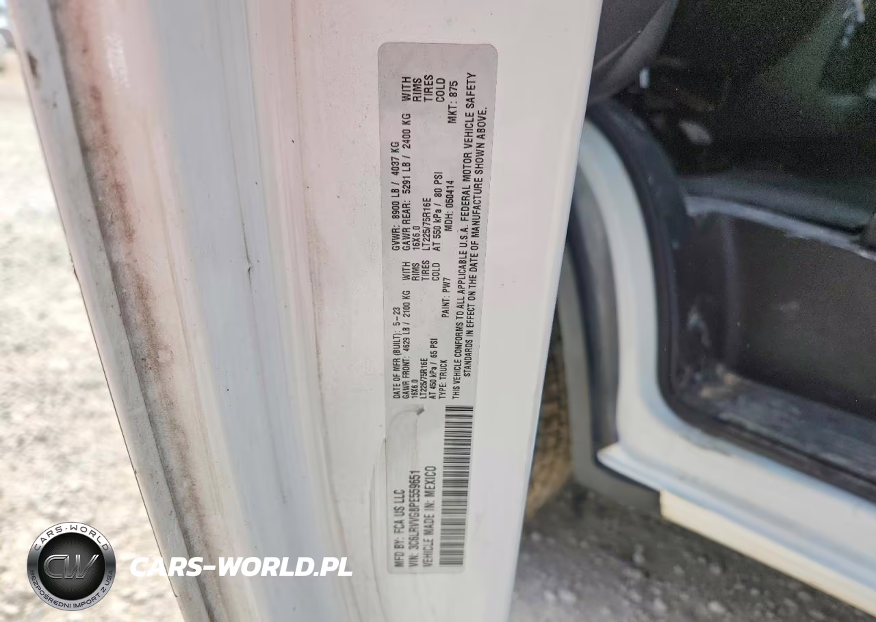 2023 Ram Promaster 2500 2500 Standard VIN:3C6LRVVG8PE559651 - 13