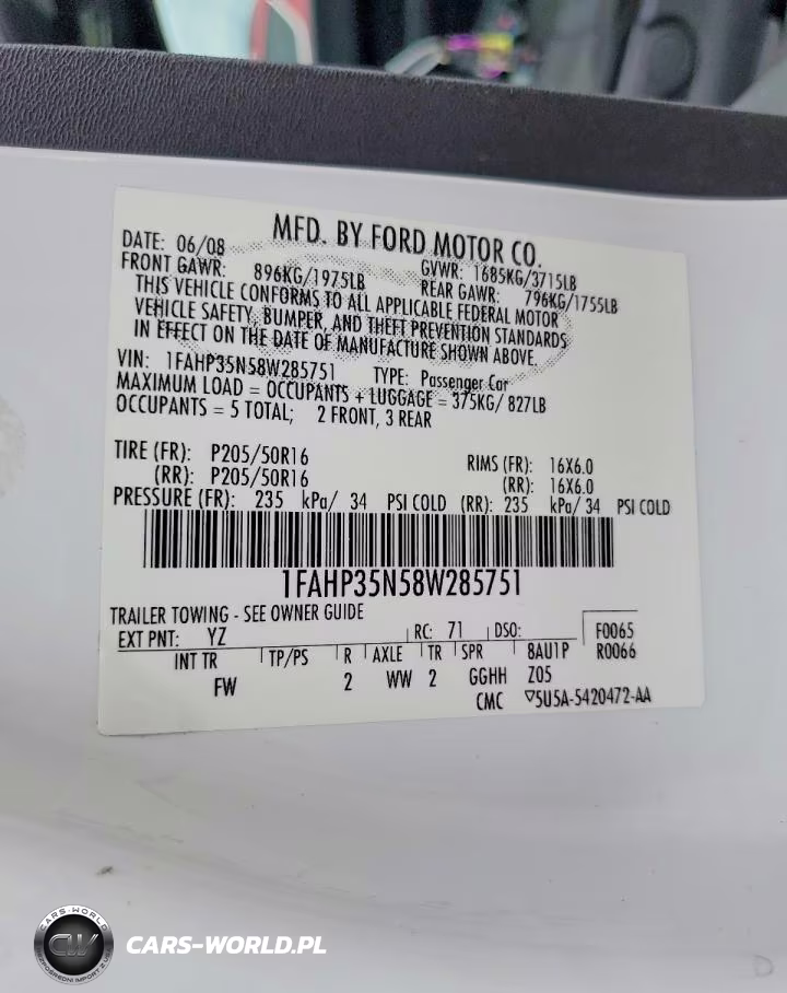 2008 Ford Focus Se VIN:1FAHP35N58W285751 - 12