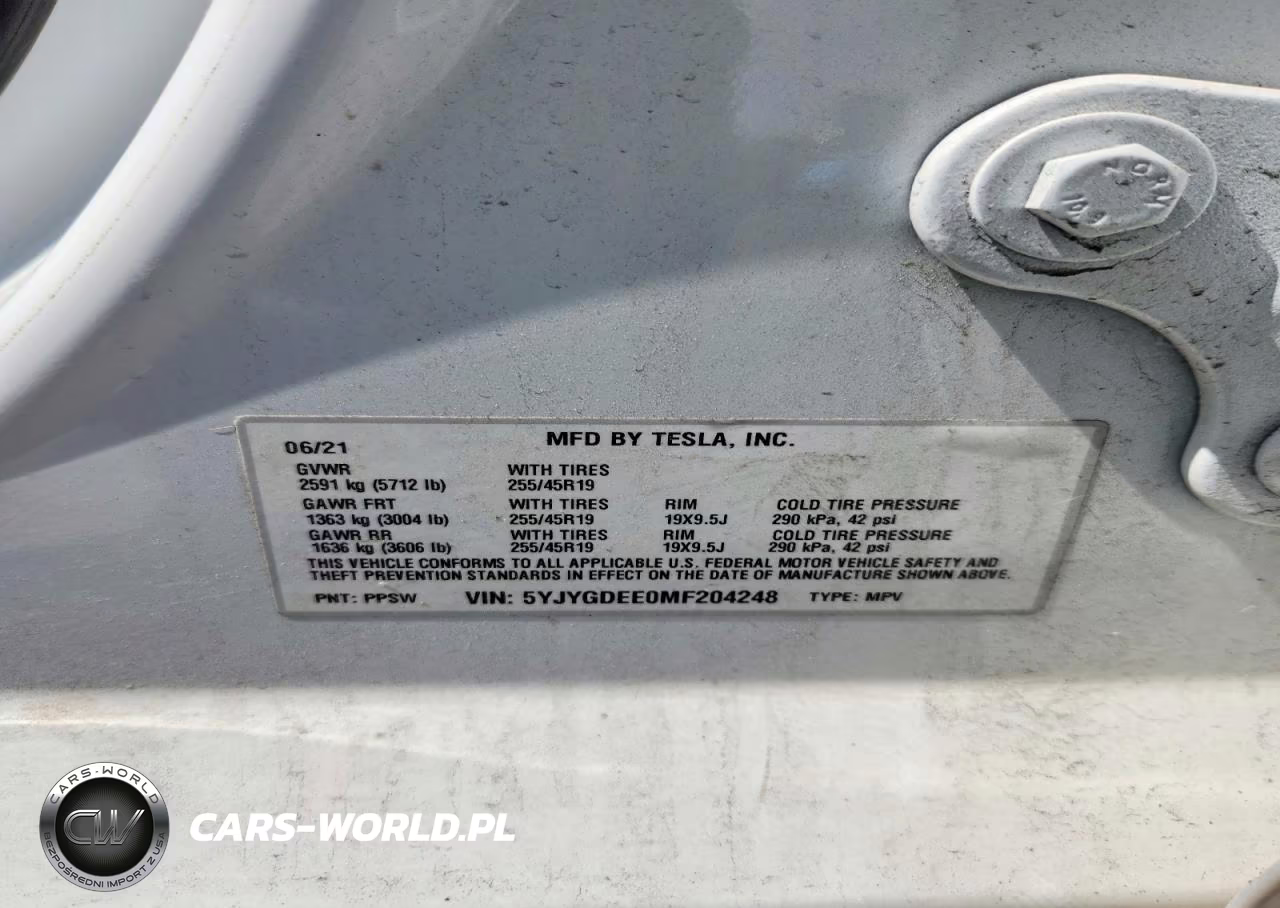 2021 Tesla Model Y VIN:5YJYGDEE0MF204248 - 12