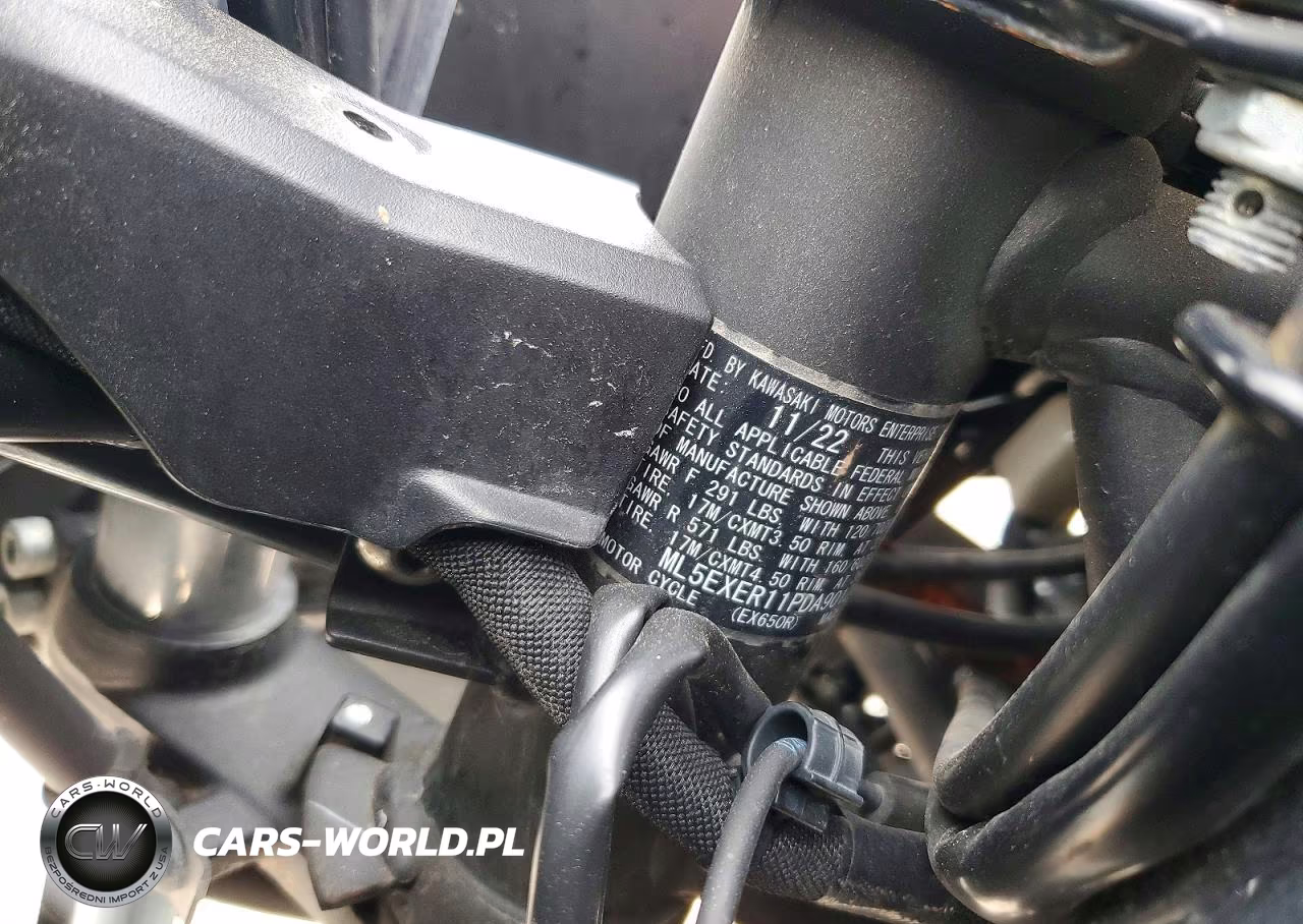 2023 Kawasaki Ex650 R VIN:ML5EXER11PDA90124 - 8
