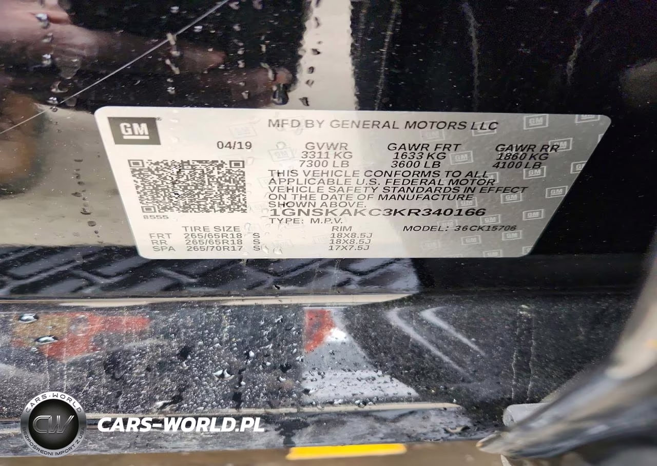 2019 Chevrolet Tahoe K1500 Ls VIN:1GNSKAKC3KR340166 - 13