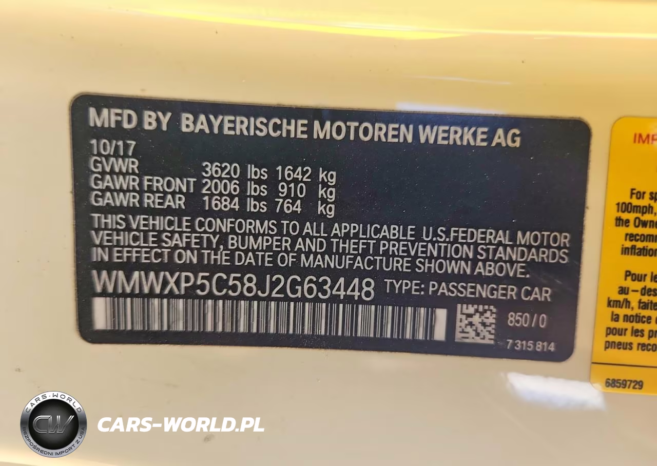 2018 Mini Cooper VIN:WMWXP5C58J2G63448 - 12