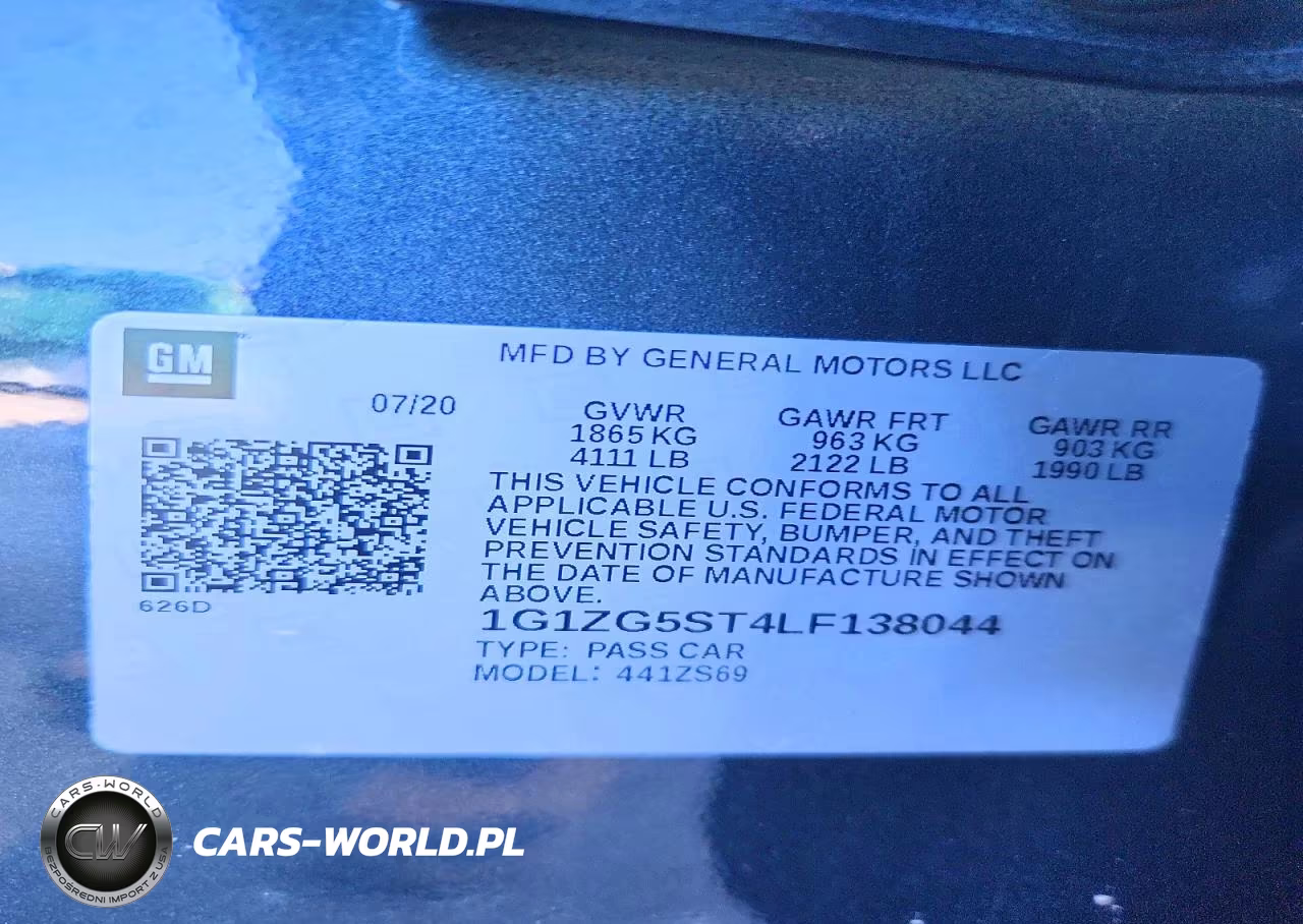 2020 Chevrolet Malibu Rs VIN:1G1ZG5ST4LF138044 - 12