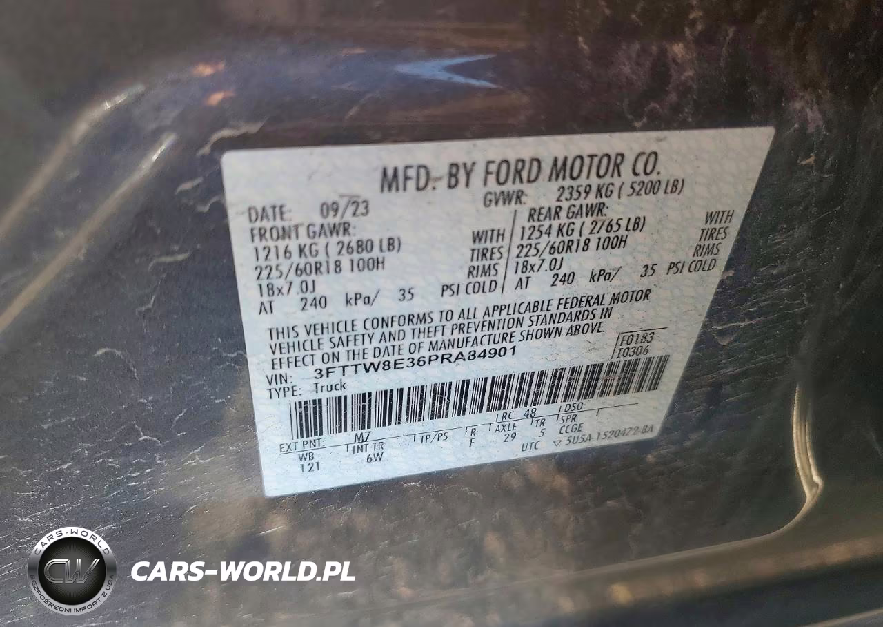 2023 Ford Maverick Xl VIN:3FTTW8E36PRA84901 - 12