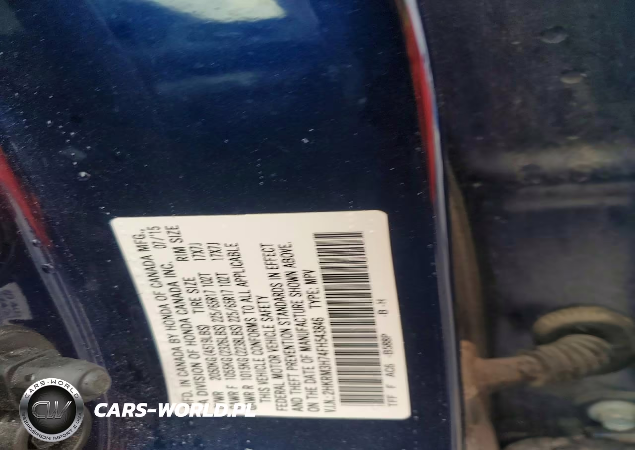 2015 Honda Cr-V Exl VIN:2HKRM3H74FH543846 - 13