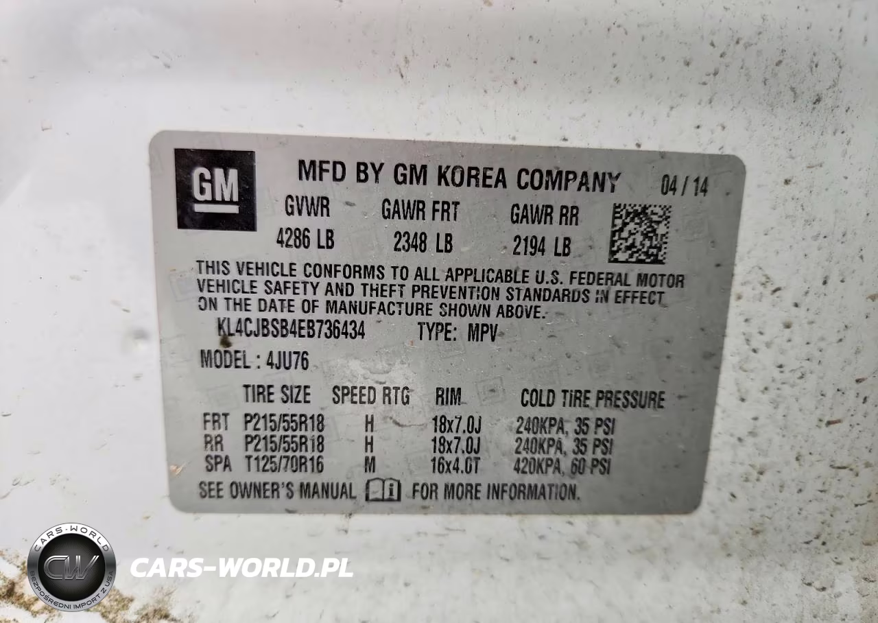2014 Buick Encore Convenience VIN:KL4CJBSB4EB736434 - 14