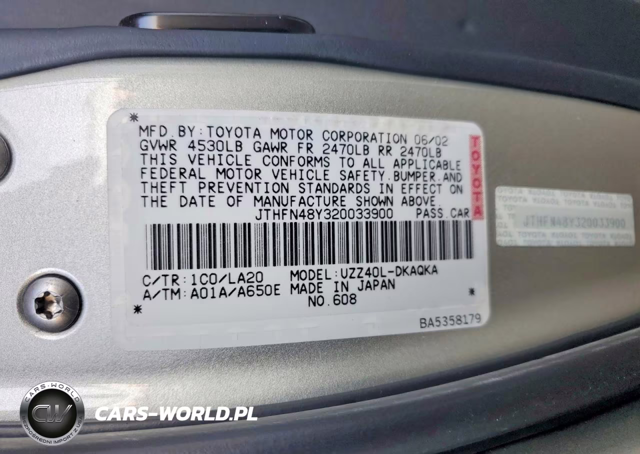 2002 Lexus Sc 430 VIN:JTHFN48Y320033900 - 12
